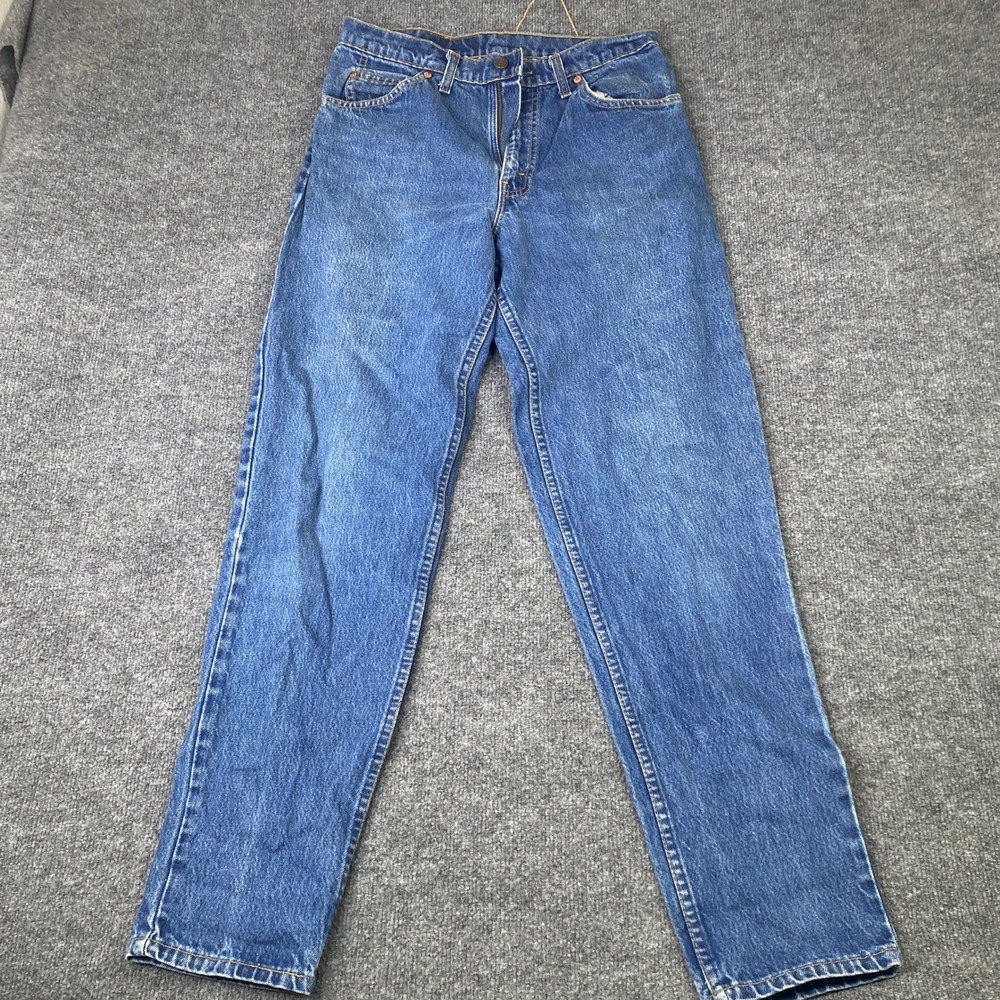 Vintage Levis 550 Orange Tab Jeans Mens 31x32 Blue Relaxed Tapered Made in USA